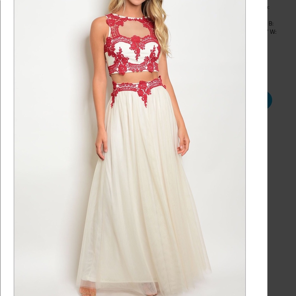 2 Piece Party Prom Dress - Picture 1 of 2